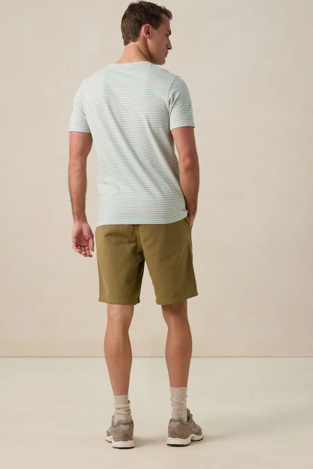 Groen gestreept t-shirt