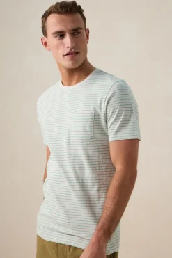 Groen gestreept t-shirt