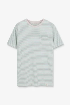 Groen gestreept t-shirt