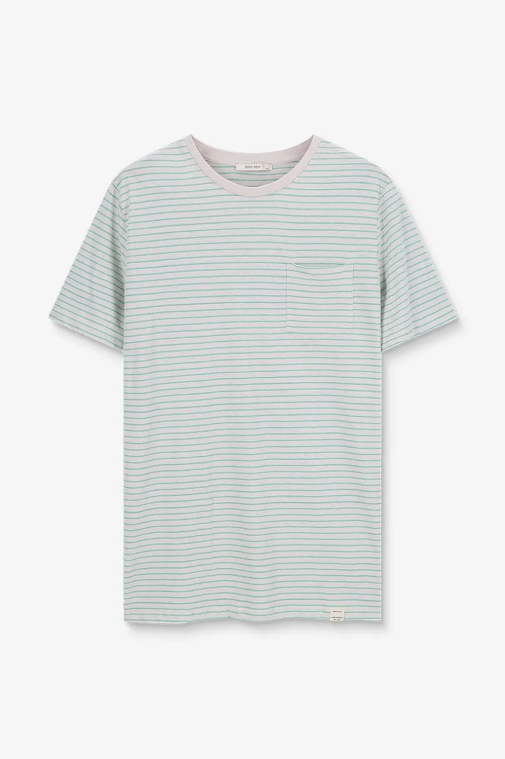 Groen gestreept t-shirt