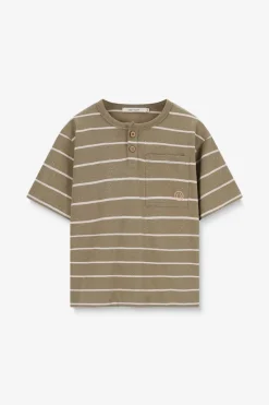 Groen gestreept T-shirt