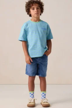 Groen gestreept T-shirt