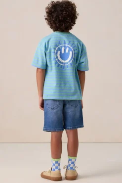 Groen gestreept T-shirt