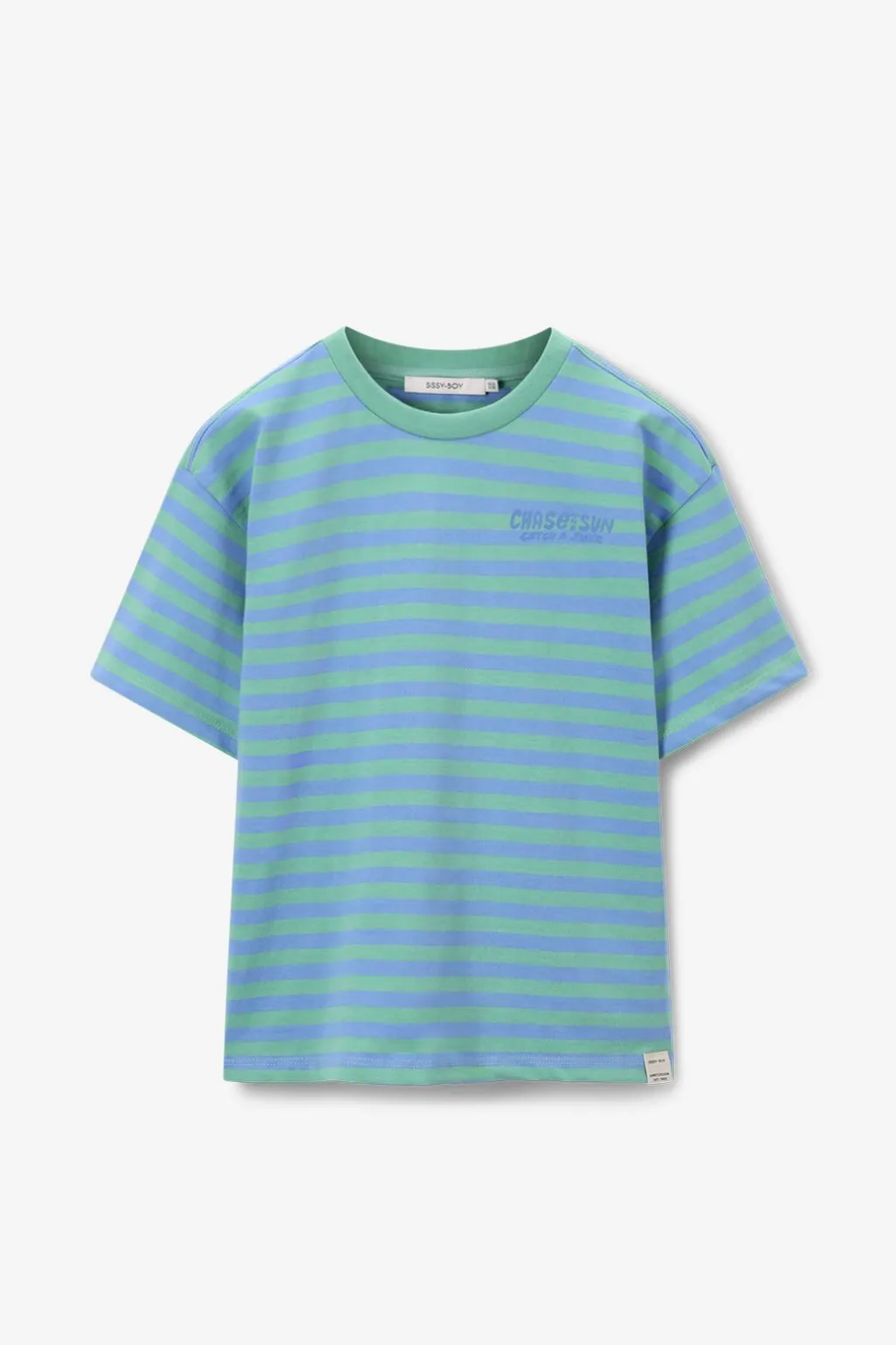 Groen gestreept T-shirt