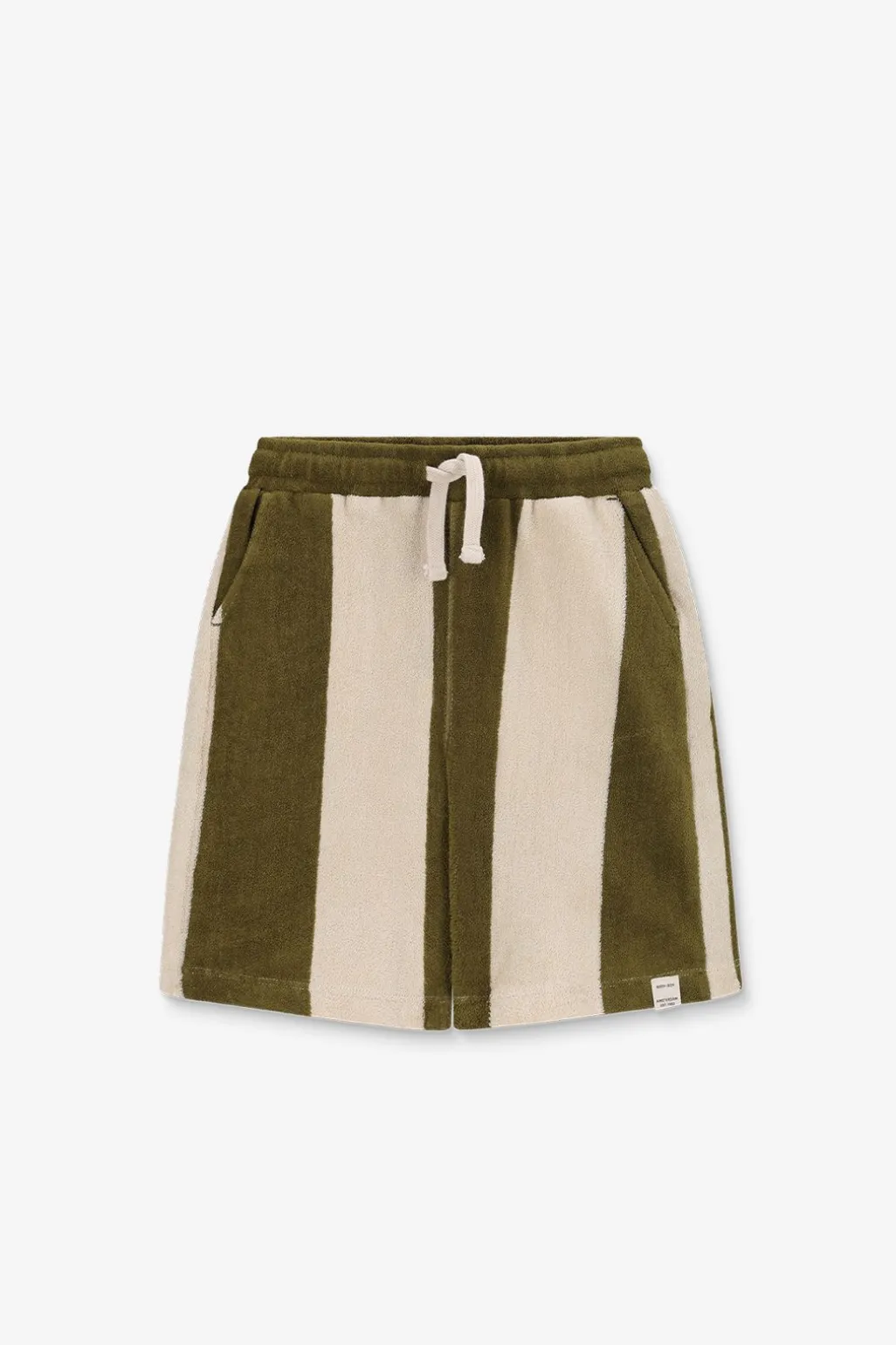 Groen gestreepte shorts