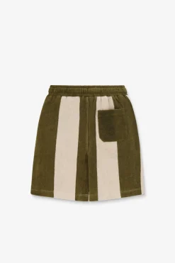 Groen gestreepte shorts