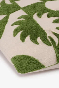 Groen kussen met dessin