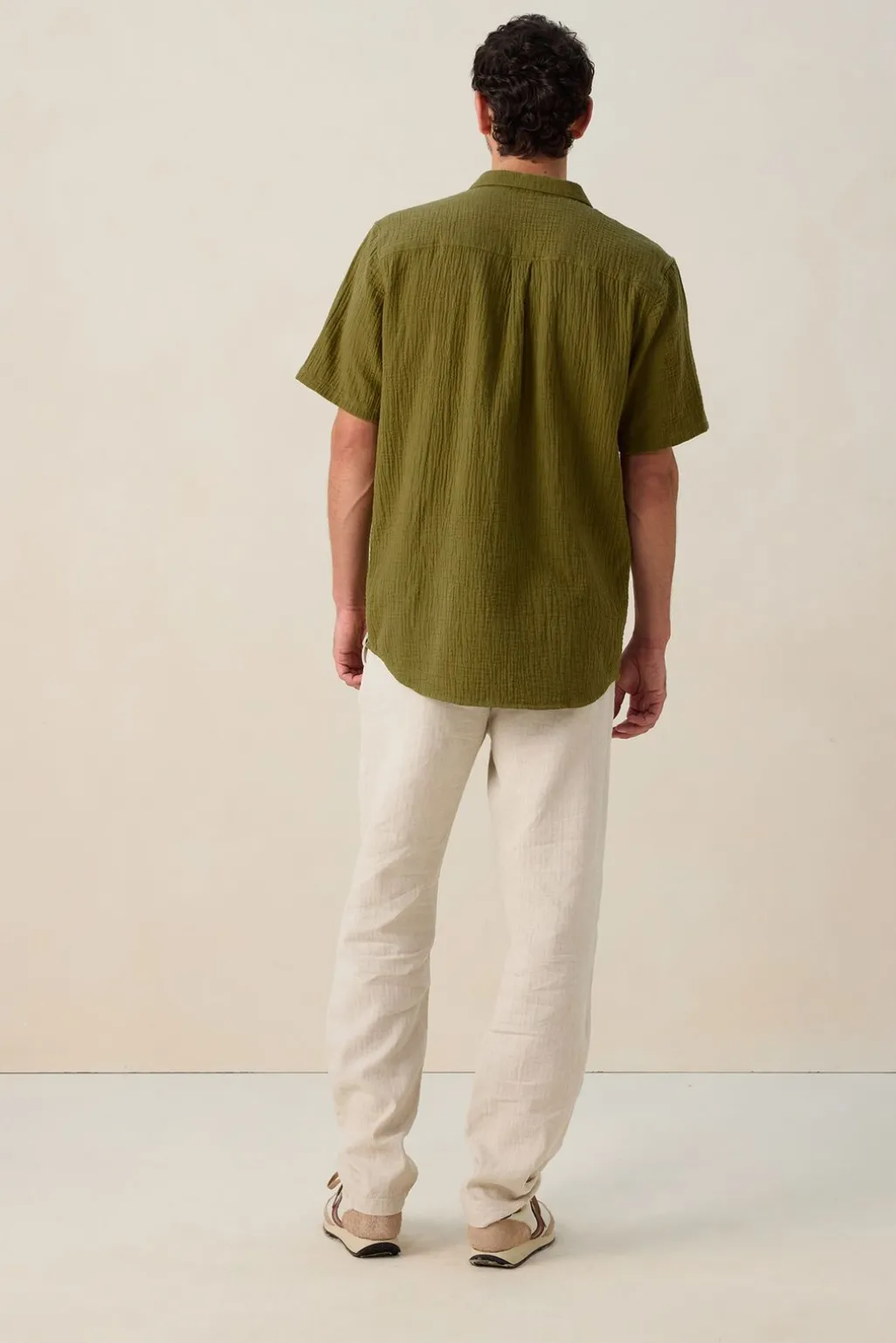 Groen mousseline overhemd