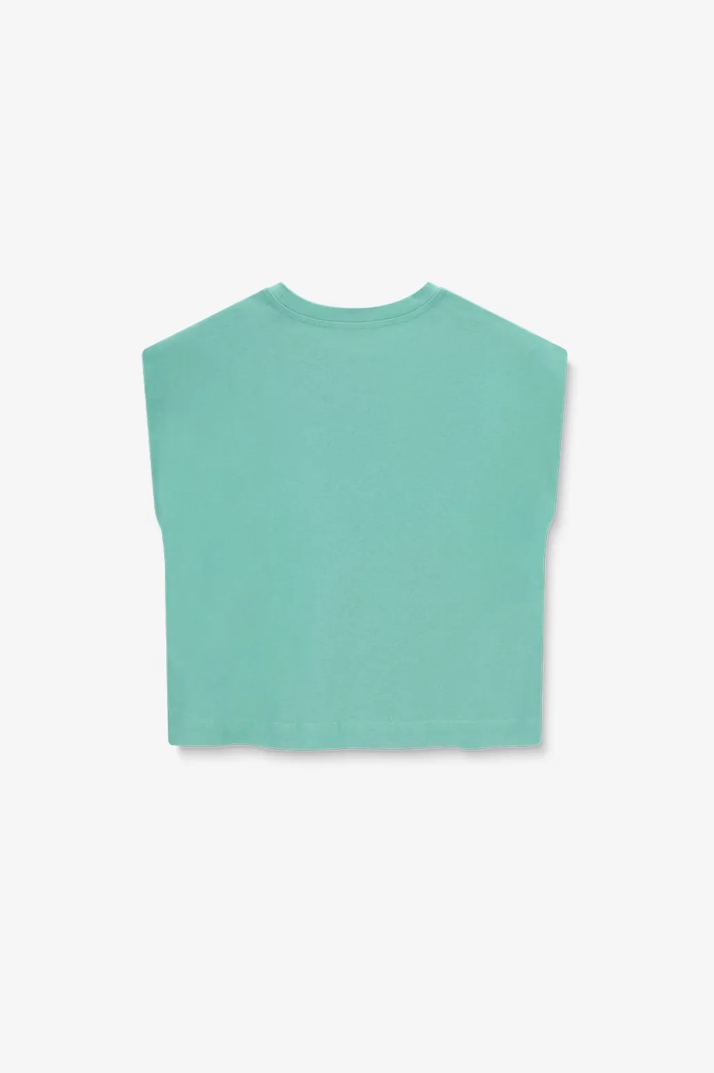Groen mouwloos T-shirt