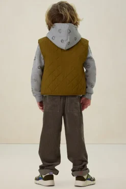 Groen quilted gilet