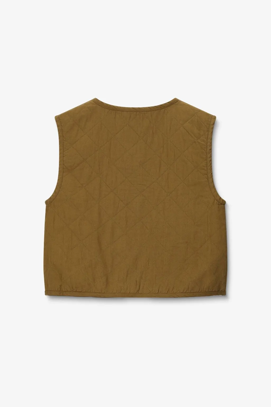 Groen quilted gilet