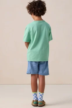 Groen T-shirt met artwork