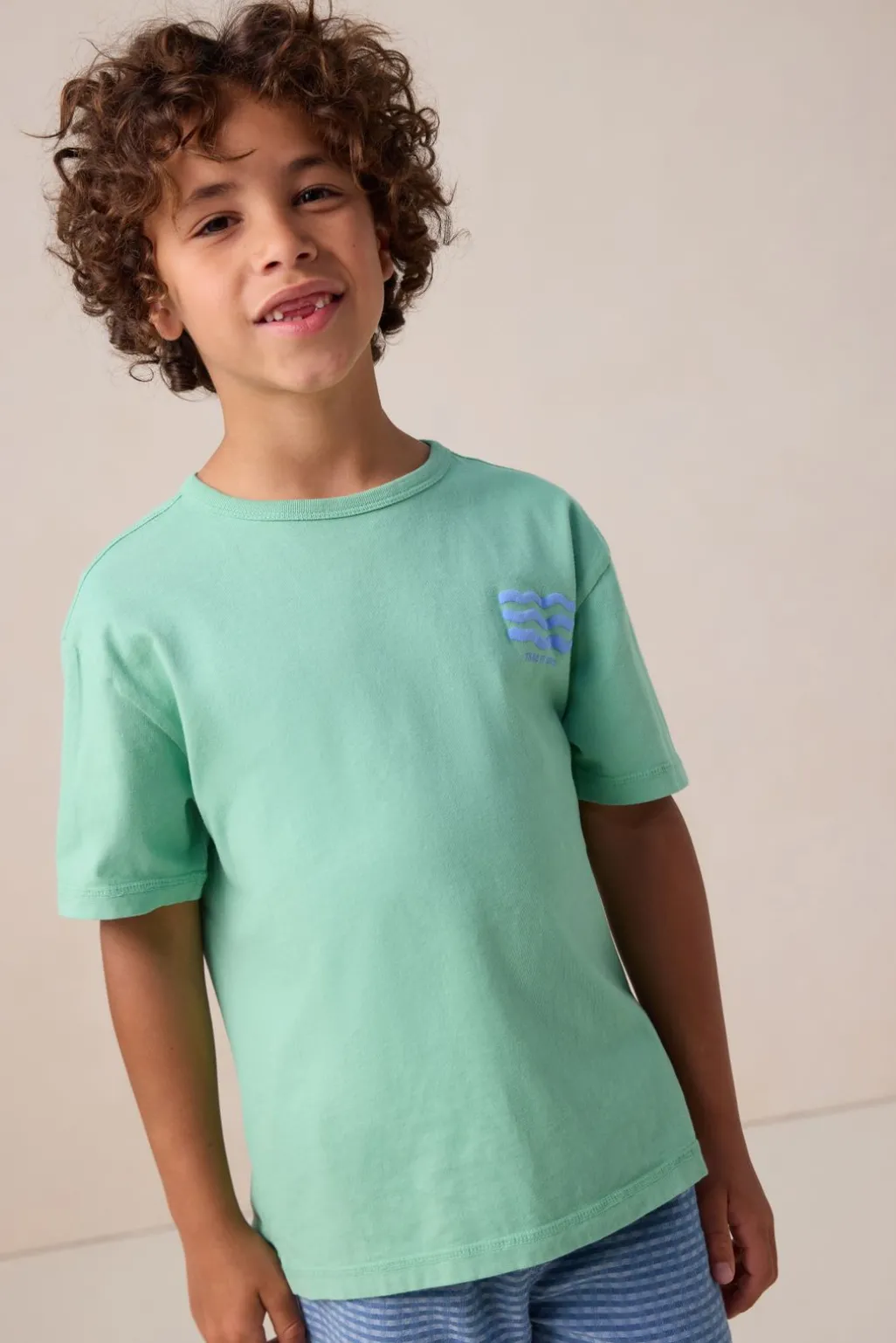 Groen T-shirt met artwork