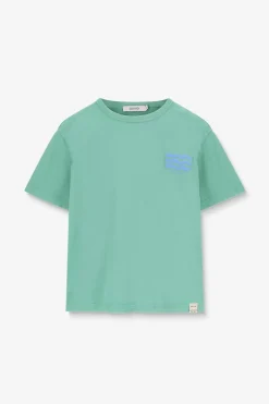 Groen T-shirt met artwork
