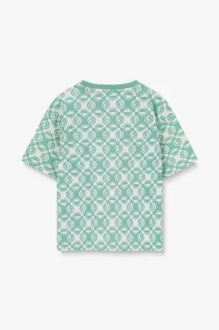 Groen T-shirt met smiley print