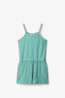 Groene badstof playsuit