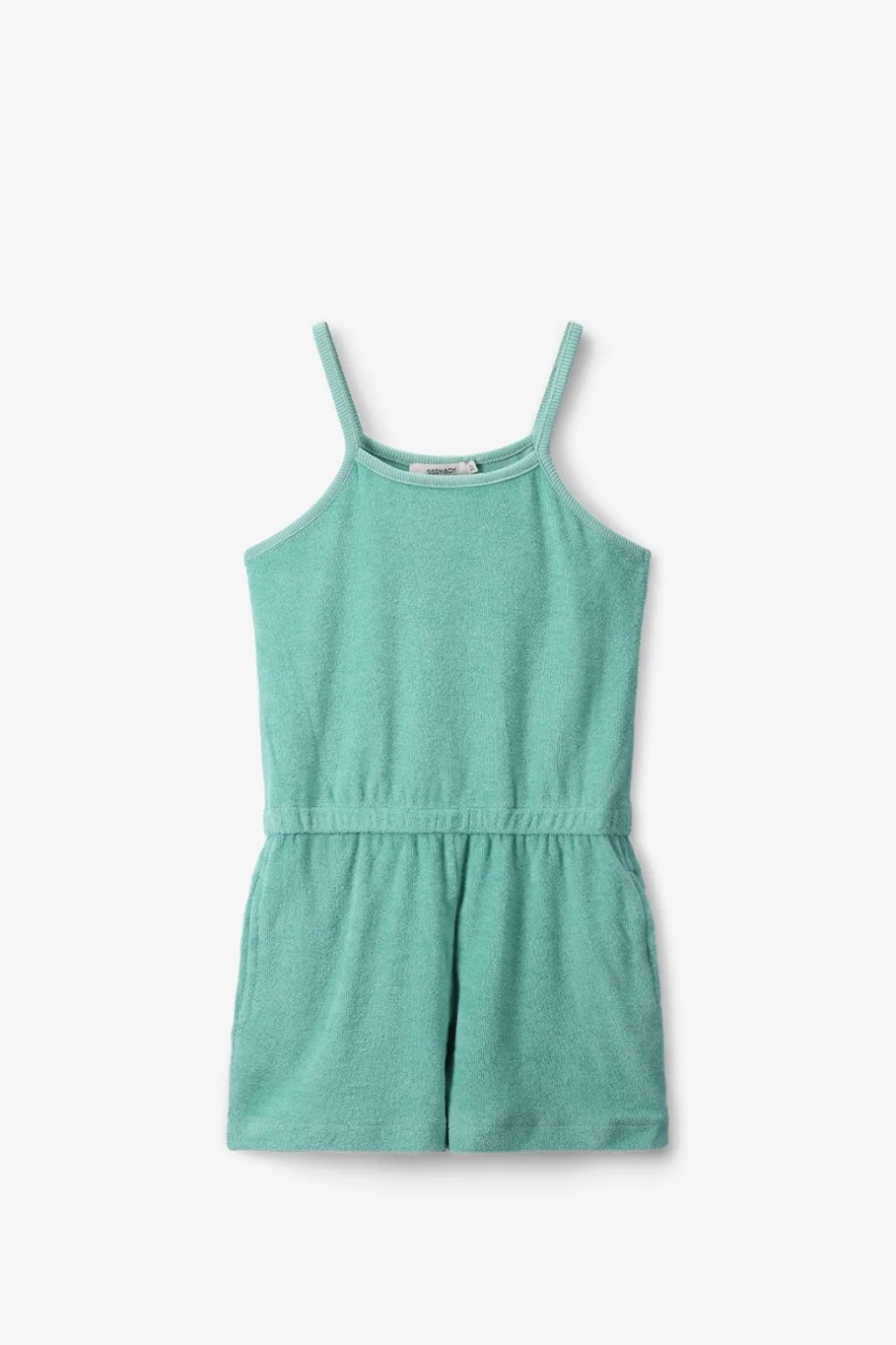 Groene badstof playsuit