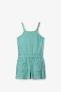 Groene badstof playsuit