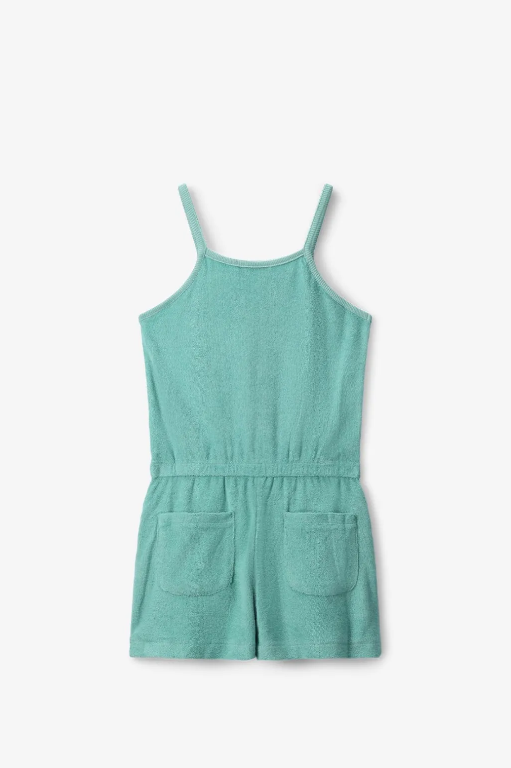 Groene badstof playsuit
