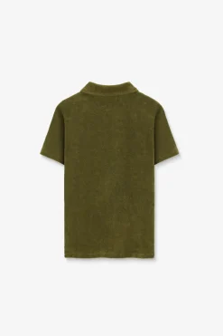 Groene badstof polo