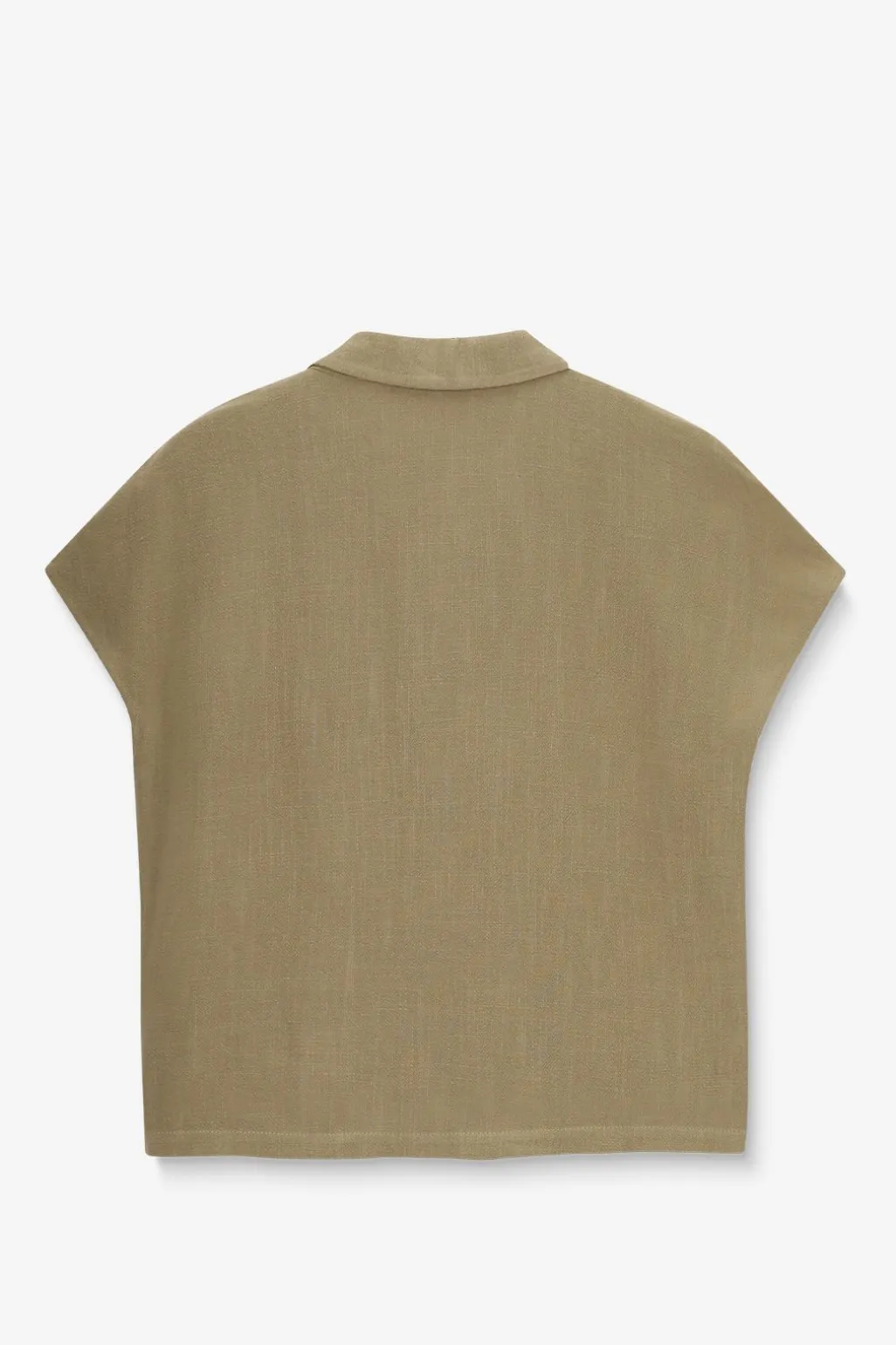 Groene blouse met korte mouwen