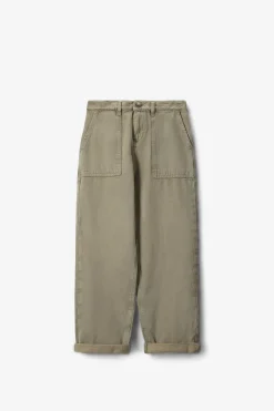 Groene broek met opgestikte zakken