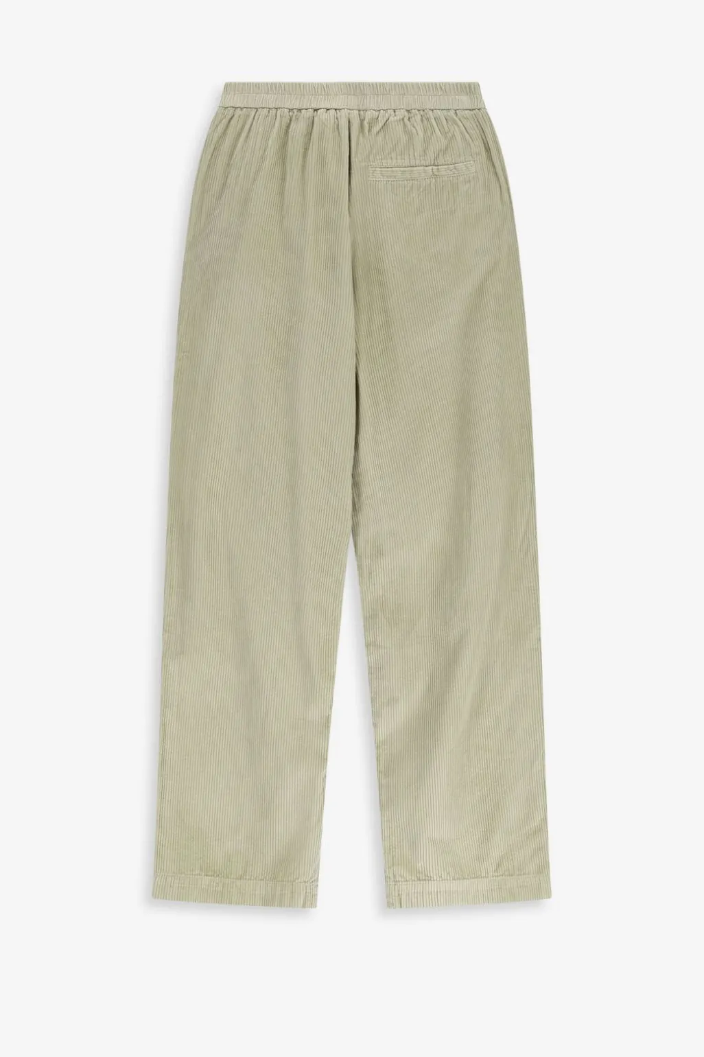 Groene corduroy broek met elastische taille
