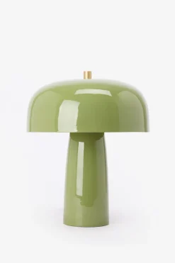 Groene cupola tafellamp