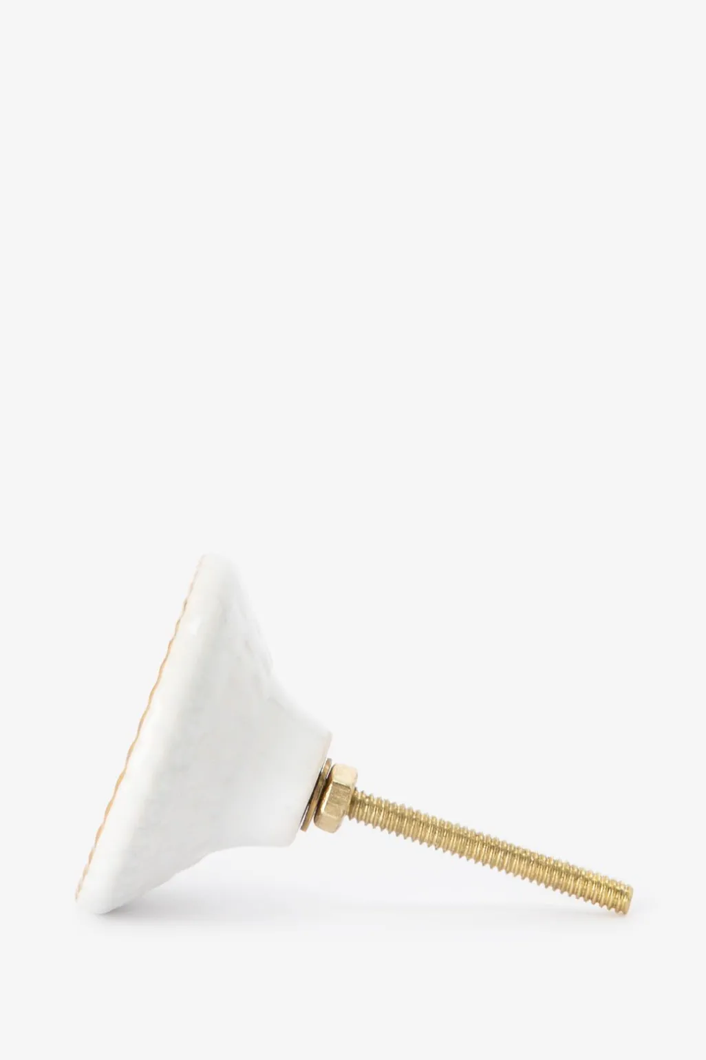 Groene deurknop met gouden details