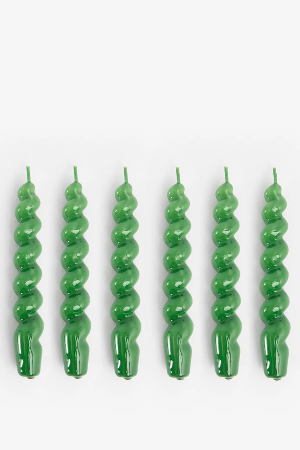 Groene draaikaarsen 17 cm