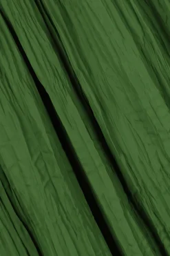 Groene geplooide maxi rok
