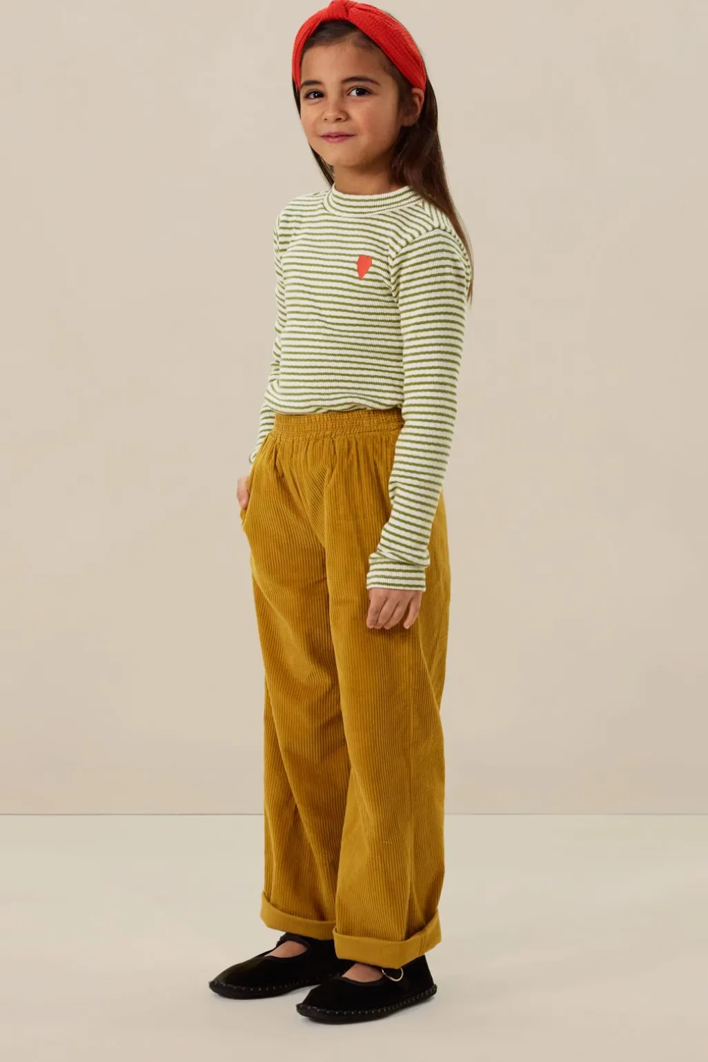 Groene gestreepte longsleeve