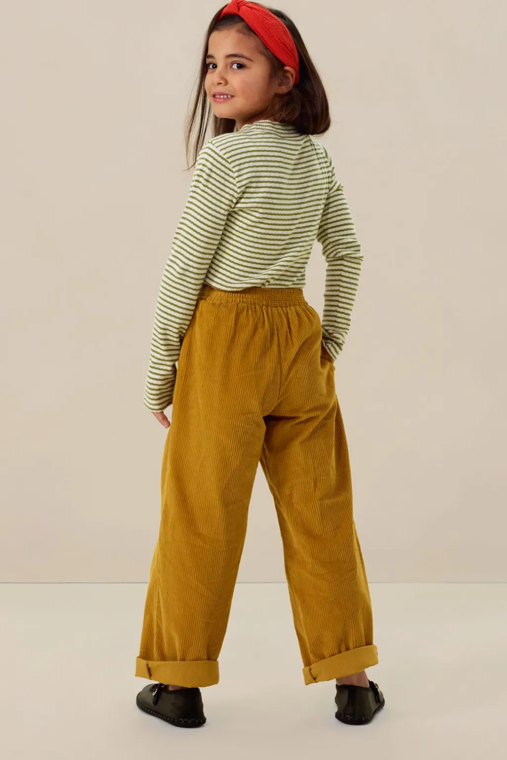 Groene gestreepte longsleeve