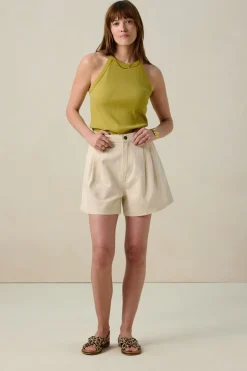 Groene halter singlet