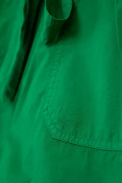 Groene high waist paperbag shorts