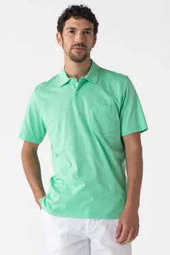 Groene jersey polo