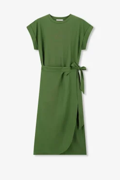 Groene jersey wikkeljurk