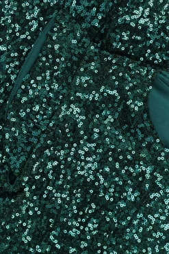 Groene jurk met pailletten
