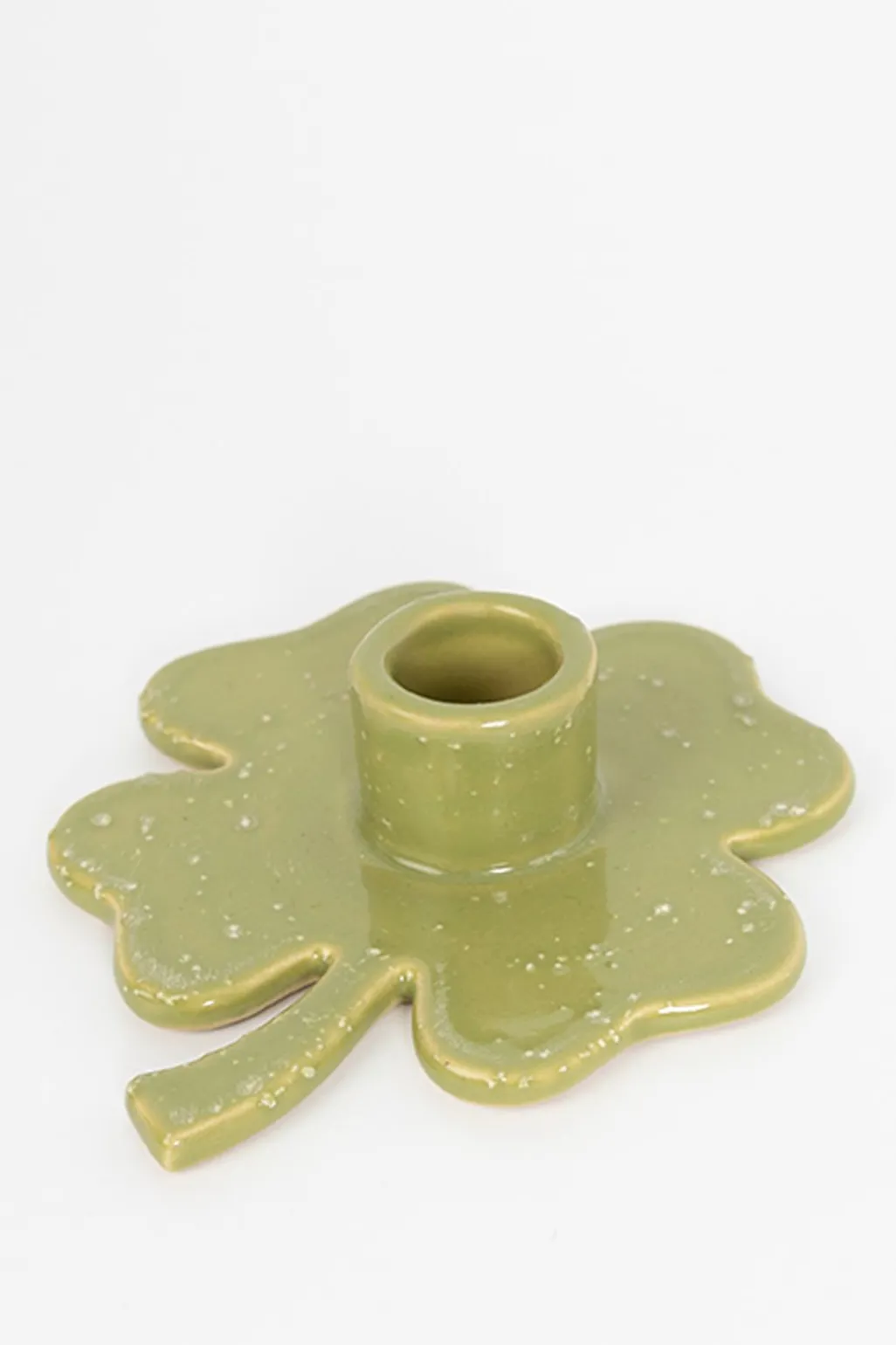 Groene kandelaar klavertje vier