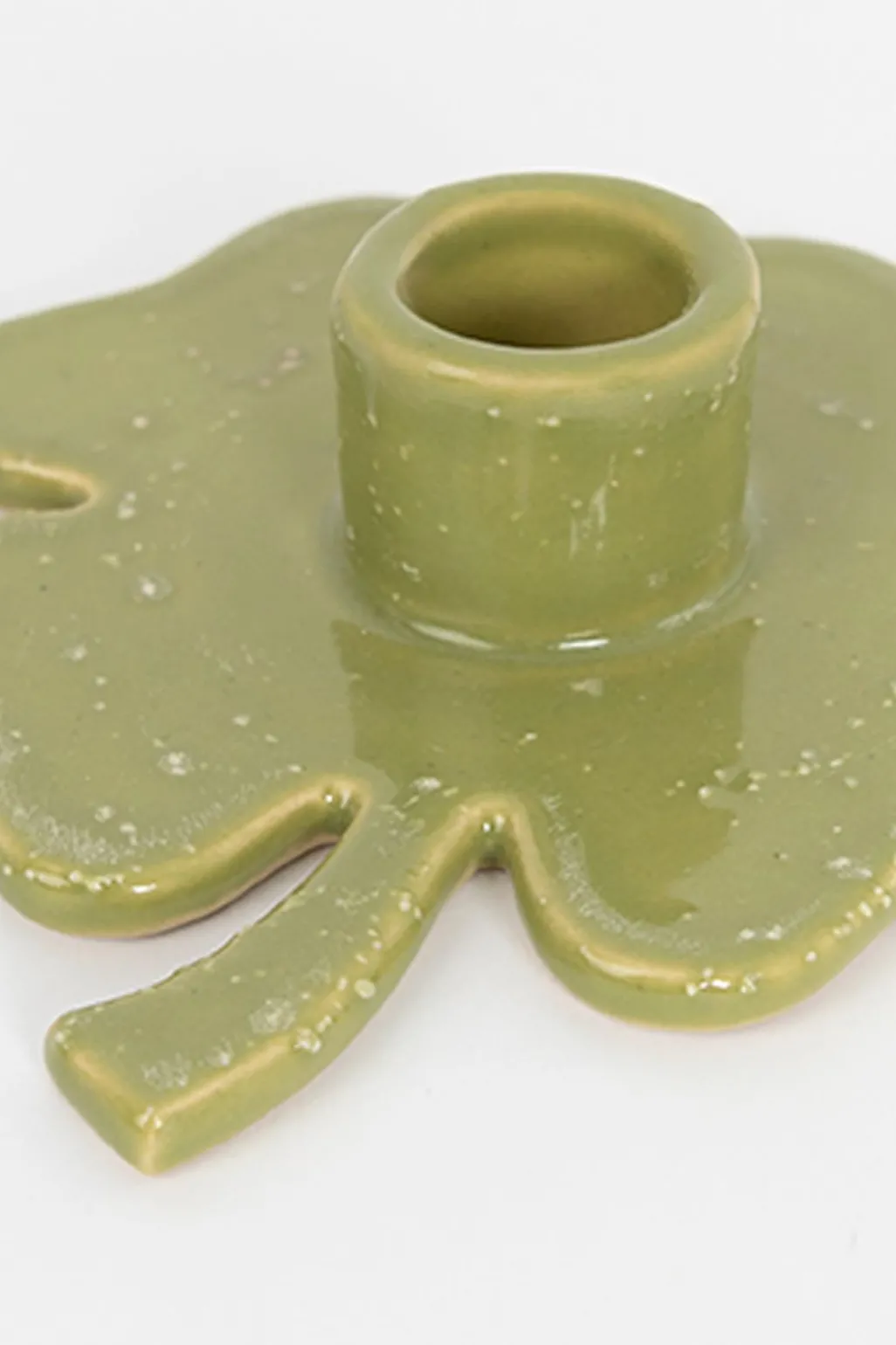Groene kandelaar klavertje vier