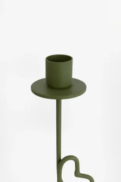 Groene kandelaar met hart
