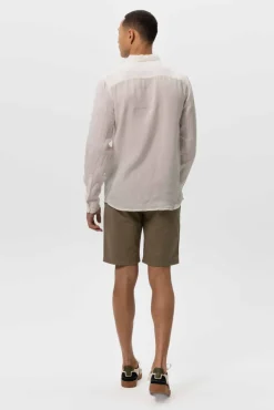 Groene katoenen chino shorts