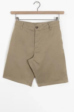 Groene katoenen chino shorts