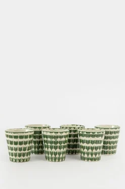 Groene koffiemokken met print