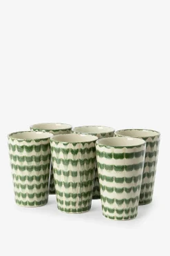 Groene latte mokken met print