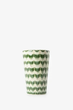 Groene latte mokken met print
