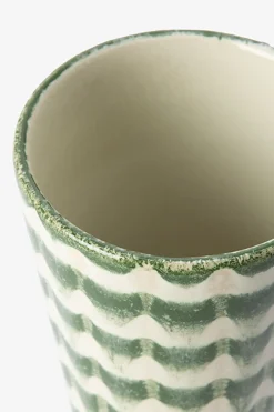 Groene latte mokken met print