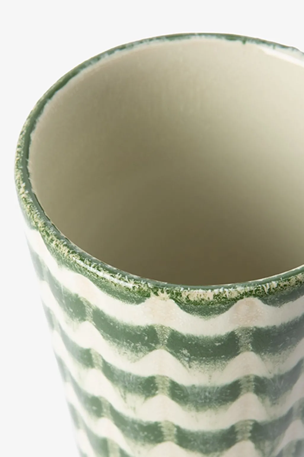 Groene latte mokken met print