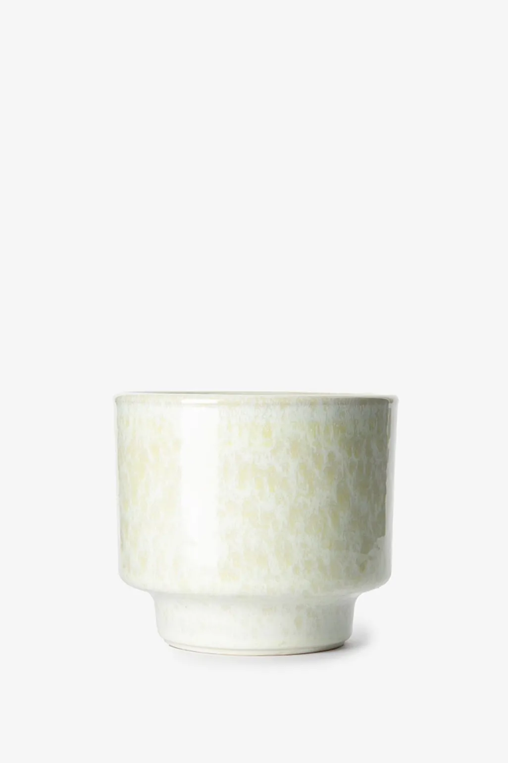 Groene melange keramische pot