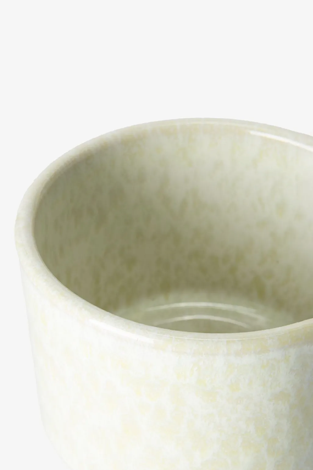 Groene melange keramische pot